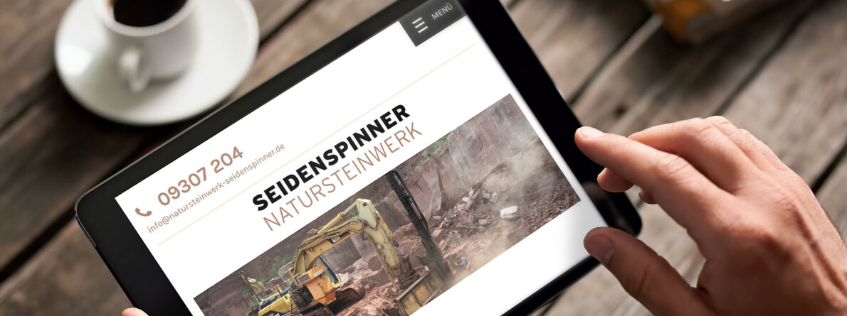 Natursteinwerk-Seidenspinner-Webdesign-Website
